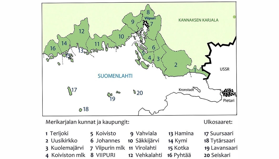 Merikarjalan kartta laaja